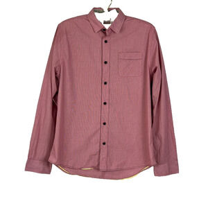 Descendant Of Thieves Dres Ladro Shirt Mens Size M Long Sleeve Button Up Striped